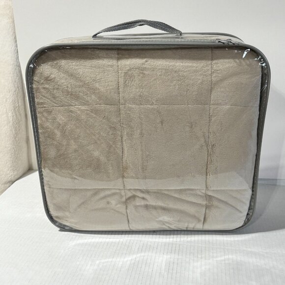 NEW Distinctly Home Weighted Blanket Brown Taupe 48"x72" 5.4kg (12 lbs) - Picture 6 of 7